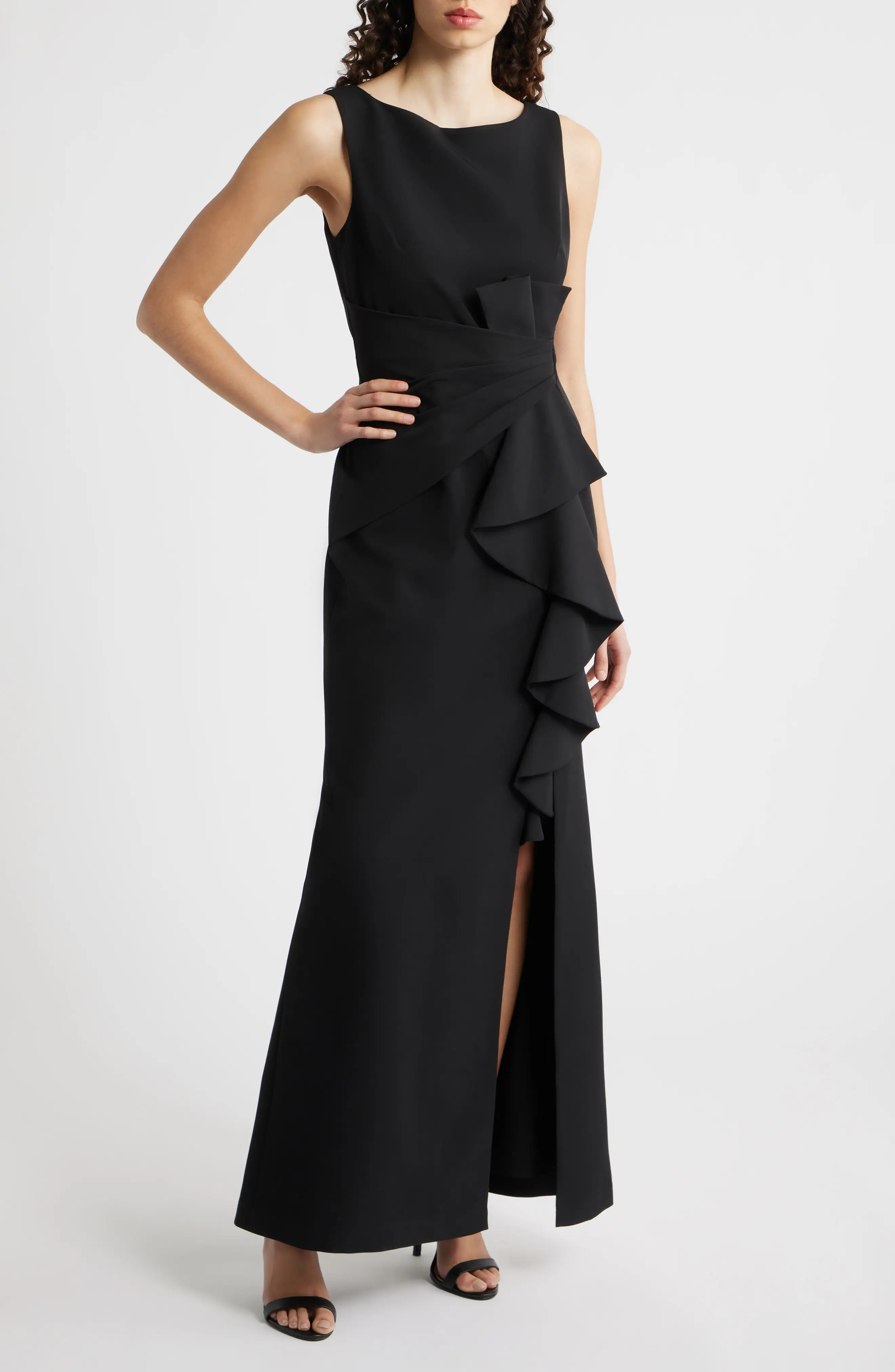 Cascade Ruffle Sleeveless Gown (Women) | Nordstrom | Nordstrom