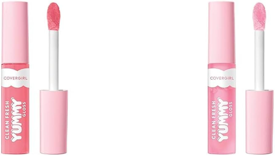 COVERGIRL Clean Fresh Yummy Gloss Lip Gloss Havana Good Time & Sugar Poppy Vegan Hyaluronic Acid ... | Amazon (US)
