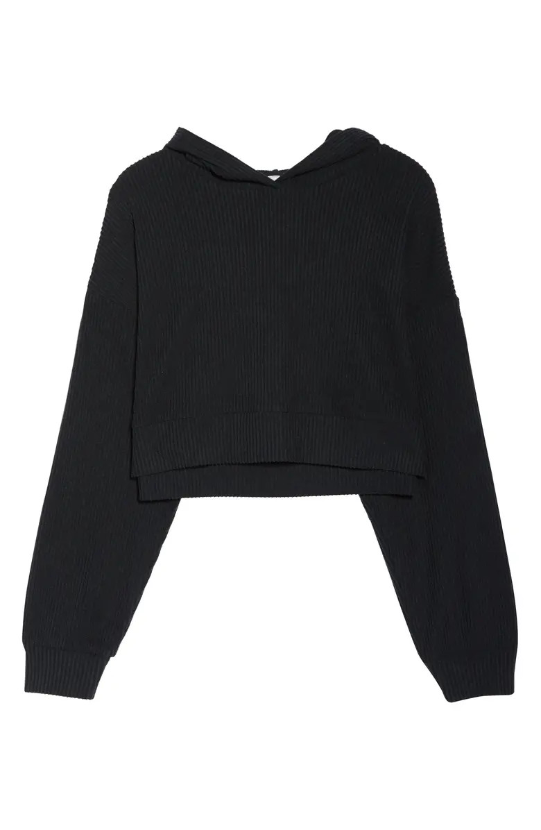 Muse Ribbed Crop Hoodie | Nordstrom