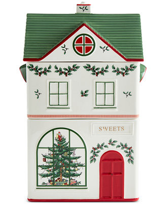 Spode Christmas Tree Village Stacking Canister - Macy's | Macy's