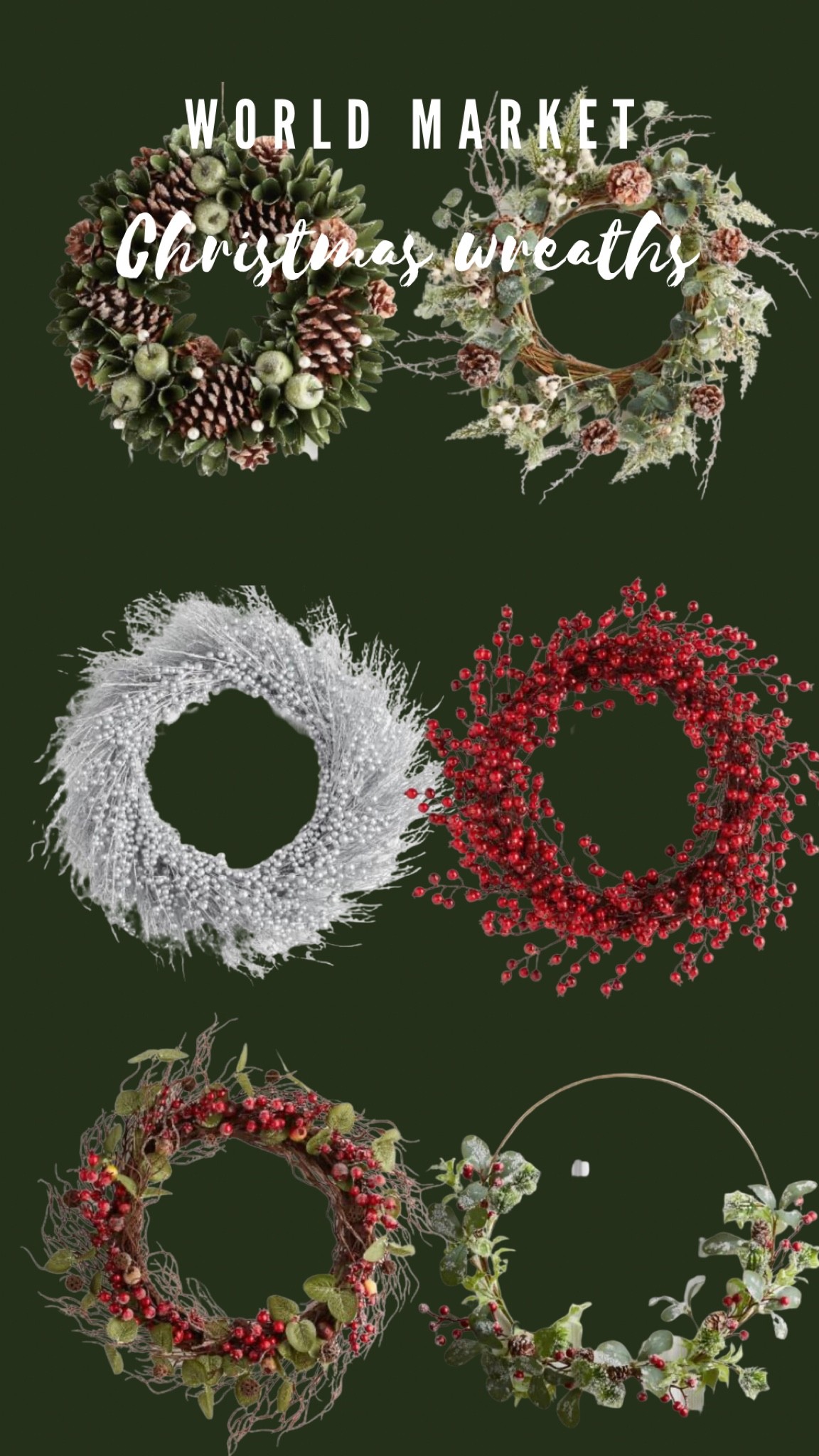 World Market Christmas wreaths under $49!

#LTKunder50 #LTKSeasonal #LTKHoliday