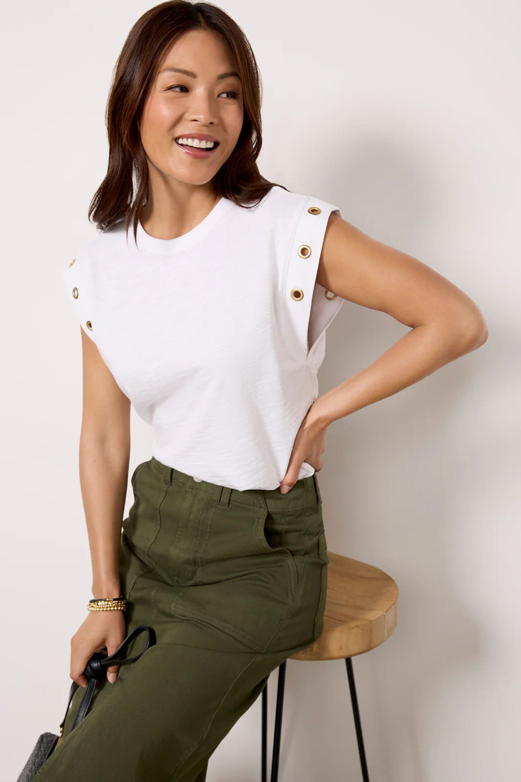 Oran Grommet Muscle Tee | Evereve