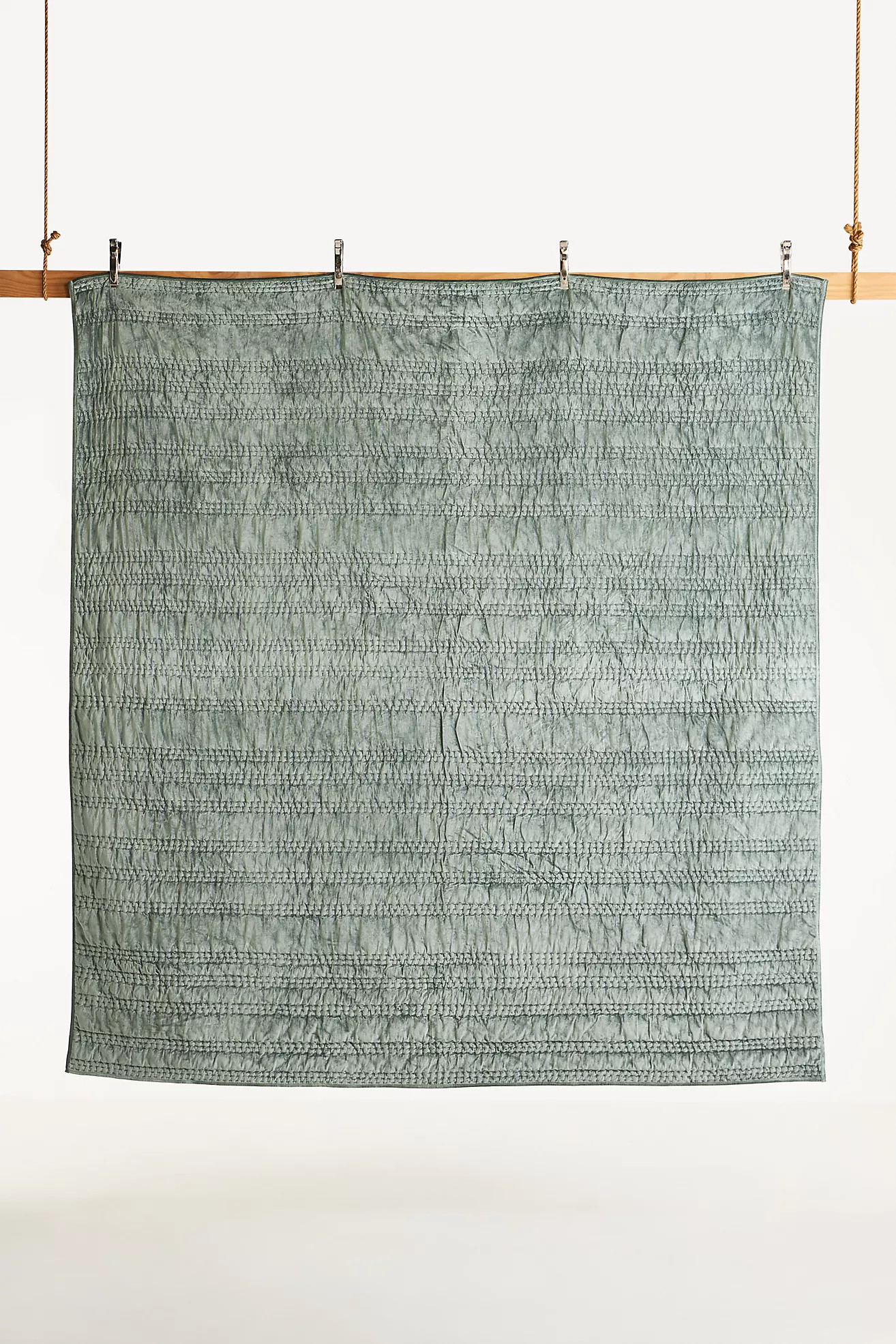 Lustered Velvet Alastair Quilt | Anthropologie (US)