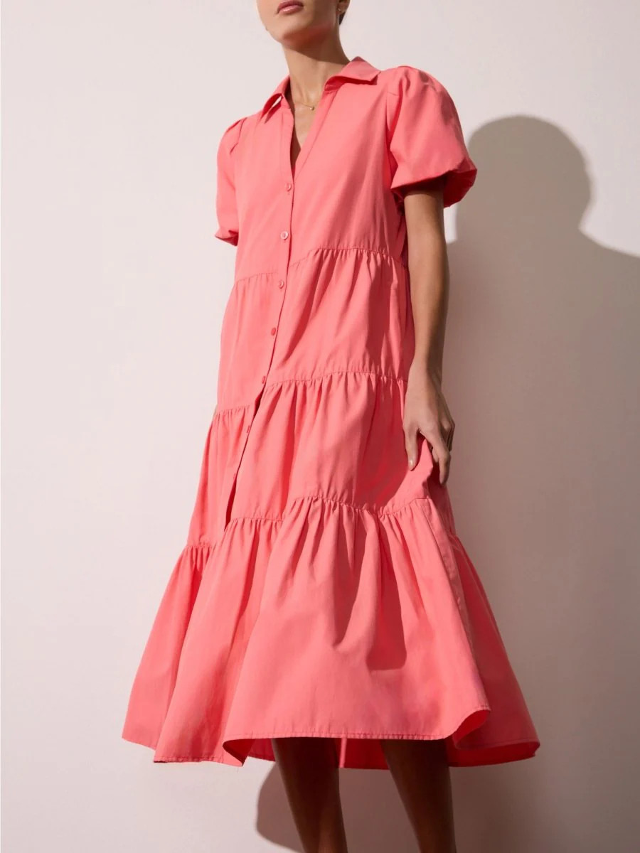 Women's Havana Dress in Bright Coral | Brochu Walker | Brochu Walker