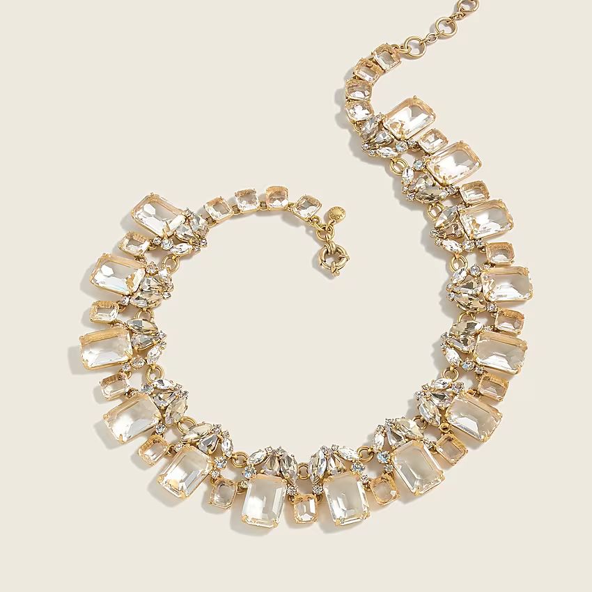 Cluster drop stone necklace | J.Crew US