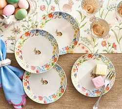 Spring Garden Stoneware Appetizer Plates - Set of 4 | Pottery Barn (US)