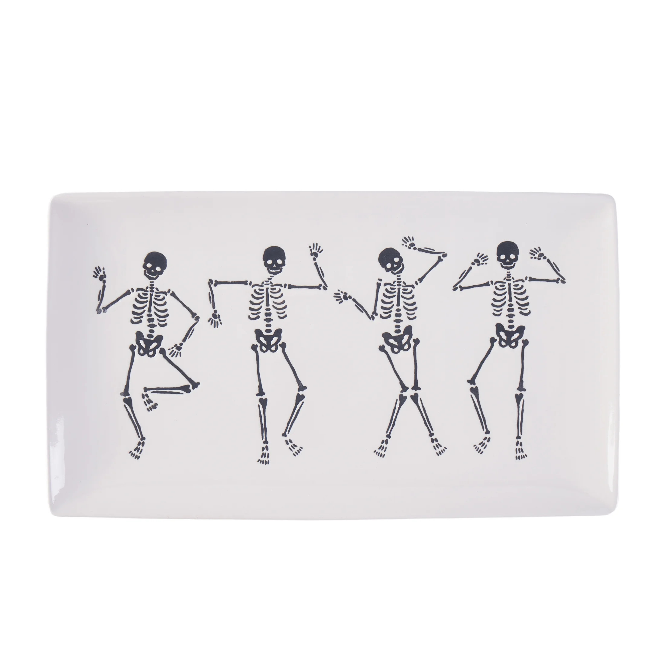 Way to Celebrate Halloween Dancing Skeletons Tray | Walmart (US)
