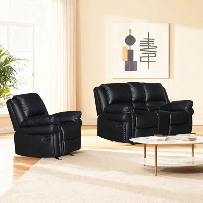 Cozy Chair And Loveseat Set With Reclining Features | Wayfair North America