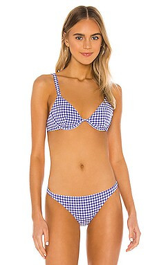 onia Anna Bikini Top in Royal Blue from Revolve.com | Revolve Clothing (Global)