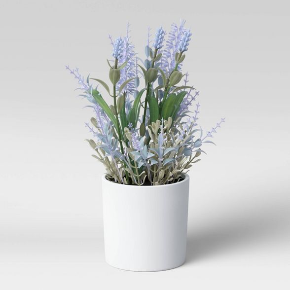 10" x 6" Artificial Lavender Arrangement - Threshold™ | Target