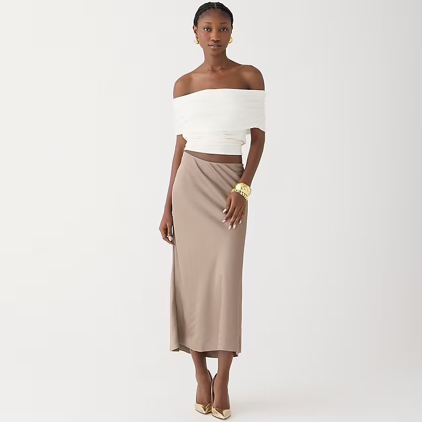 Pull-on slip skirt | J.Crew US