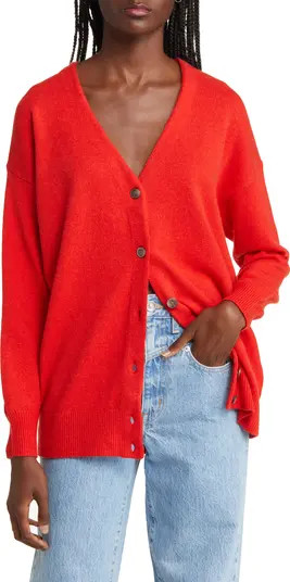 Madewell V-Neck Relaxed Cardigan | Nordstrom | Nordstrom