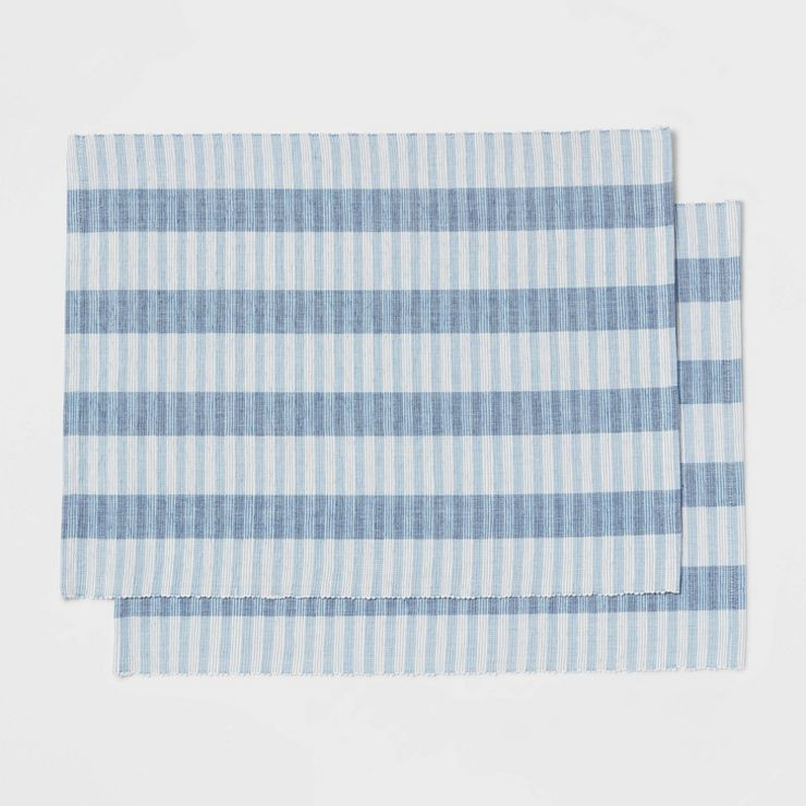 2pk Cotton Striped Placemats - Threshold™ | Target