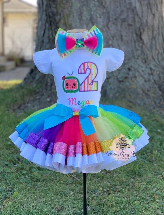 Cocomelon Birthday Outfit, Cocomelon Birthday Shirt, Cocomelon Tutu Outfit, Girl Birthday Outfit,... | Etsy (US)