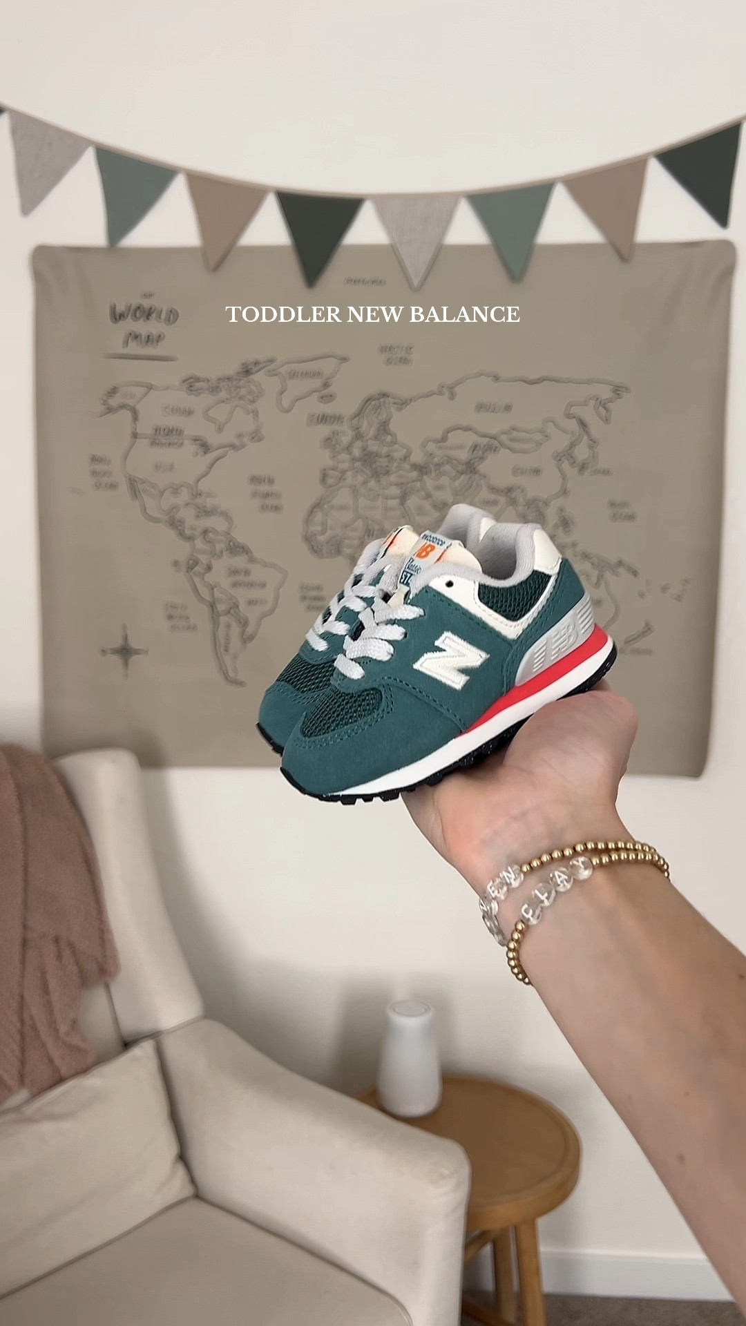 Toddler New Balance 574 sneakers 🤍 love this color way + they’re on sale right now! 

#LTKKids #LTKBaby #LTKBump
