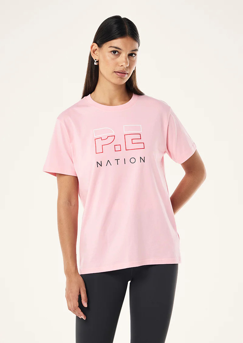 HEADS UP TEE IN CANDY PINK | P.E Nation AU