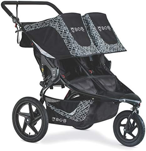 BOB Gear Revolution Flex 3.0 Duallie Double Jogging Stroller, Lunar Black - Ultra-Reflective Acce... | Amazon (US)