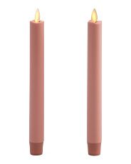 Set Of 2 Wax Dipped Moving Flame Taper Candles | Marshalls