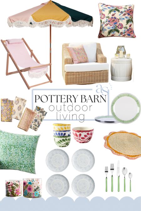 Pottery Barn has some of the best colors for outdoor living right now-just in time for summer! 

#LTKSeasonal #LTKhome