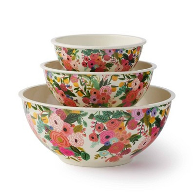 Rifle Paper Co. Garden Party 3pc Melamine Mixing Bowl Set | Target