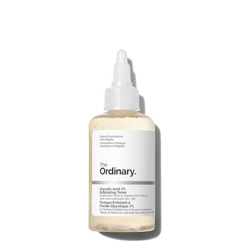 The Ordinary Glycolic Acid 7% Exfoliating Toner, Brightening and Smoothing Daily Toner for More Even-Looking Skin Tone, 3.4 Fl Oz | Amazon (US)