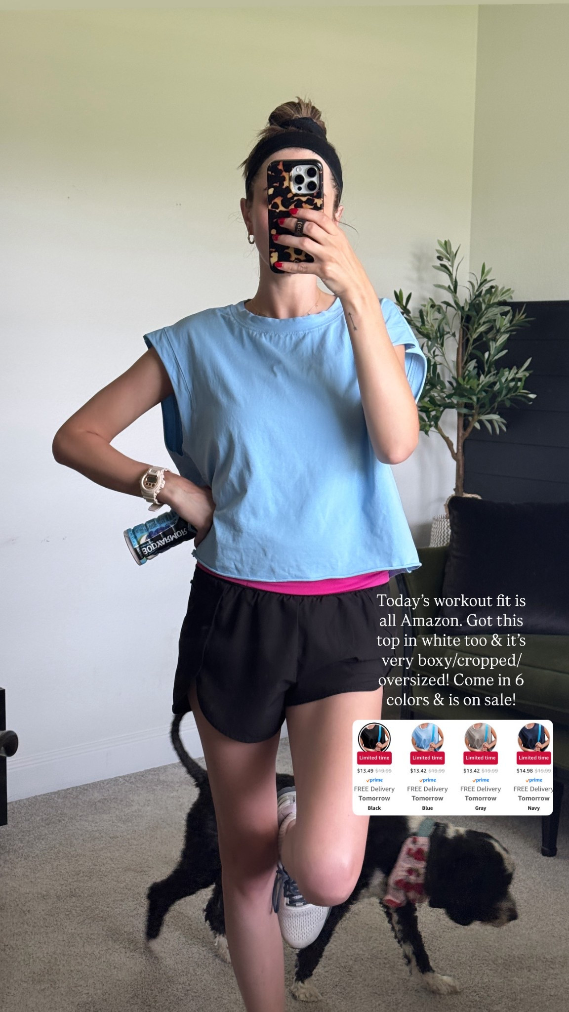 Top & shorts on sale today!! Amazon workout 

#LTKActive #LTKStyleTip