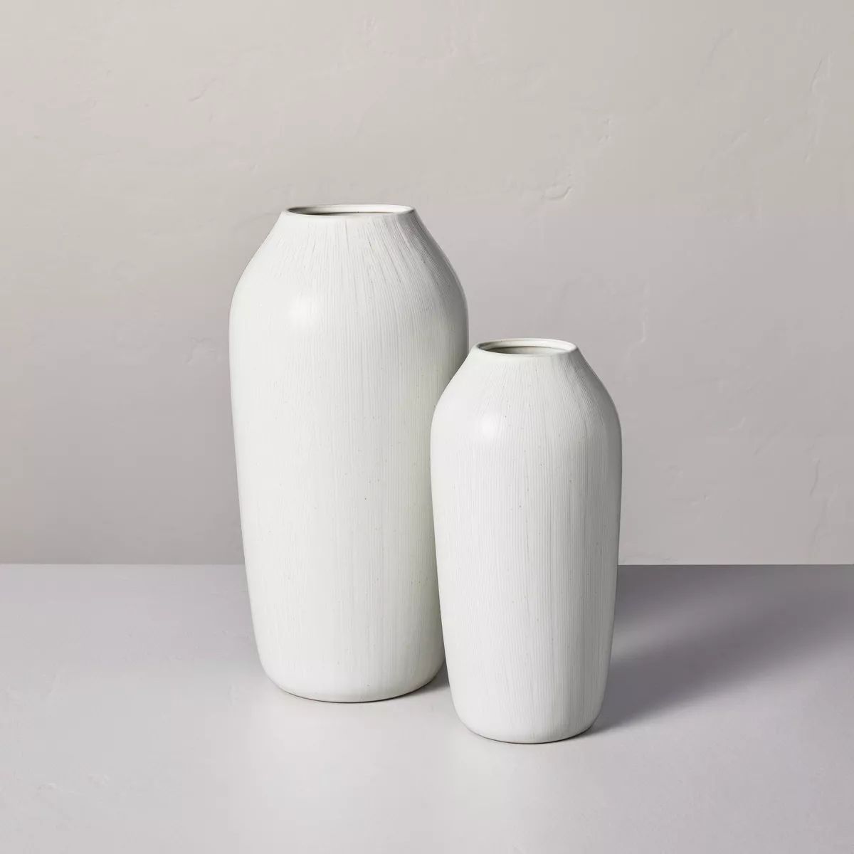Textured Ceramic Bouquet Vase Cream - Hearth & Hand™ with Magnolia | Target