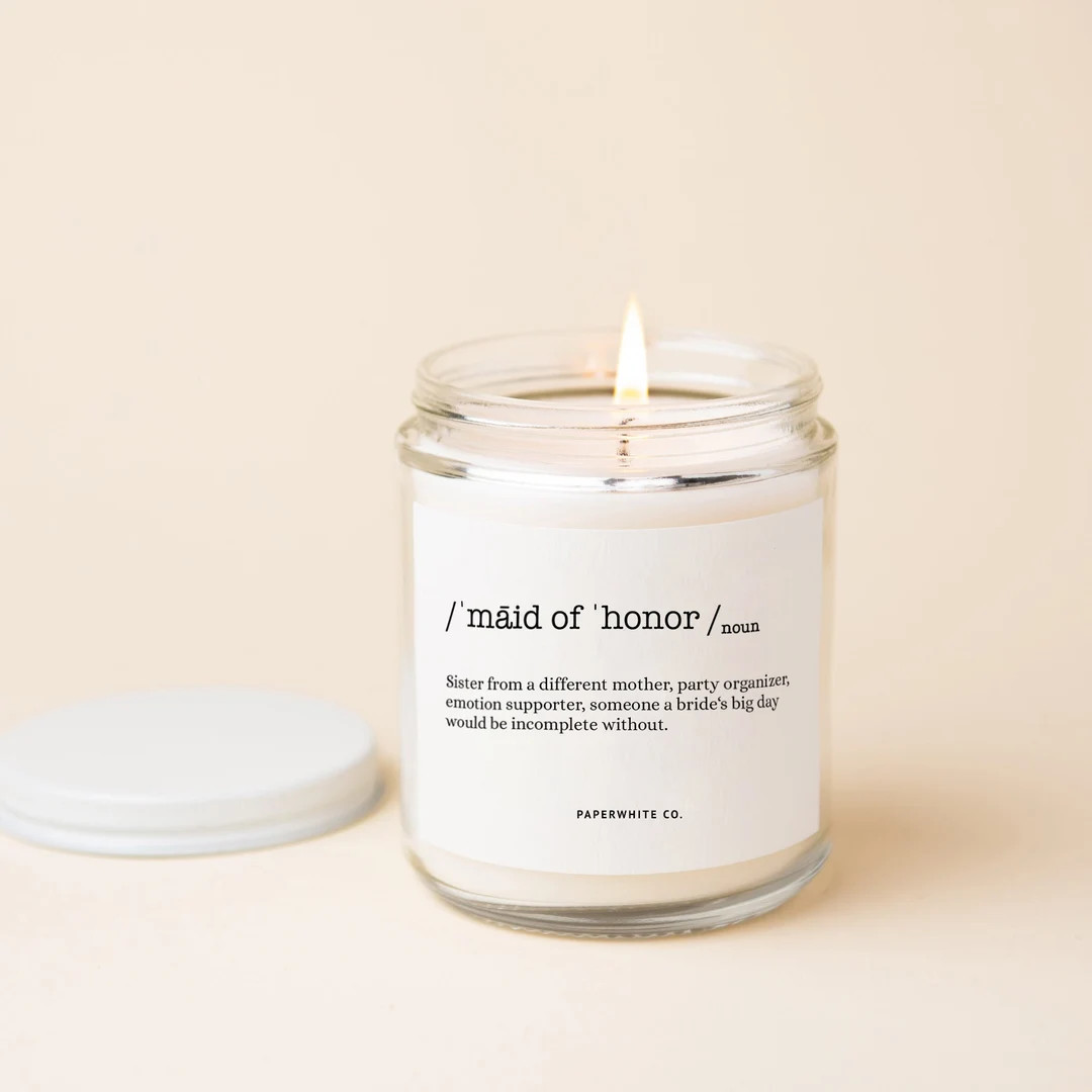 Maid of Honor Proposal Maid of Honor Candle Maid of Honor - Etsy | Etsy (US)