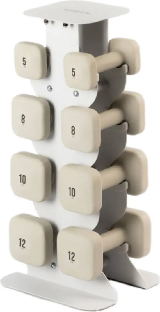 SafeGrip Dumbbells Medium Set with Light Rack - 5, 8, 10, 12 lbs | Nordstrom