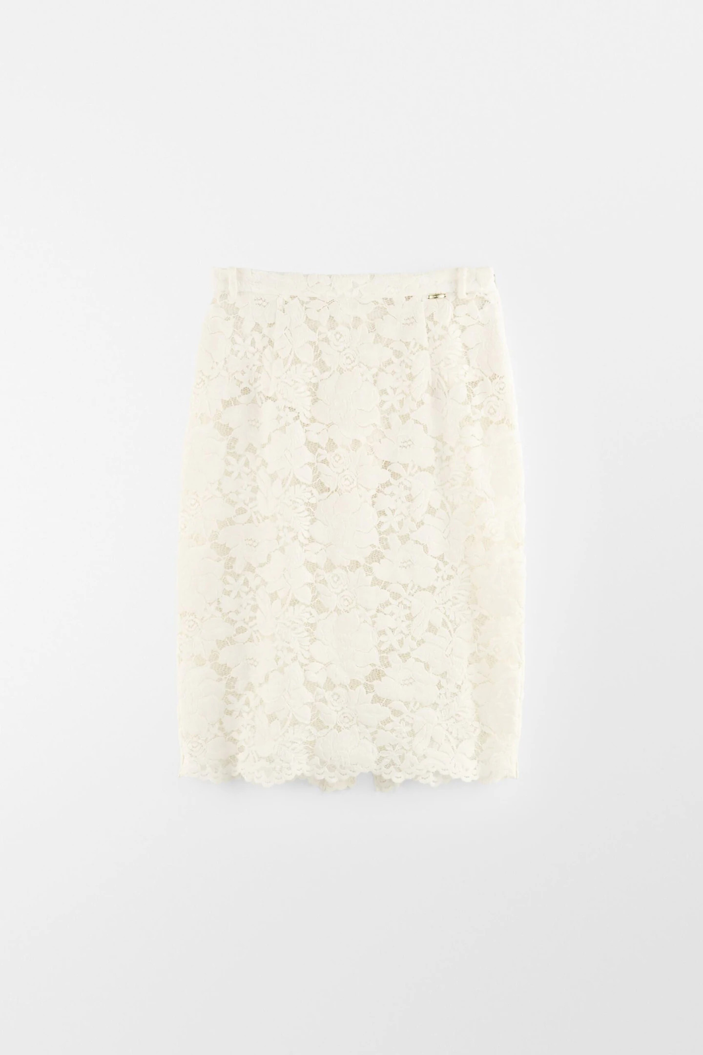 Velvet Lace Pencil Skirt | ARAKII