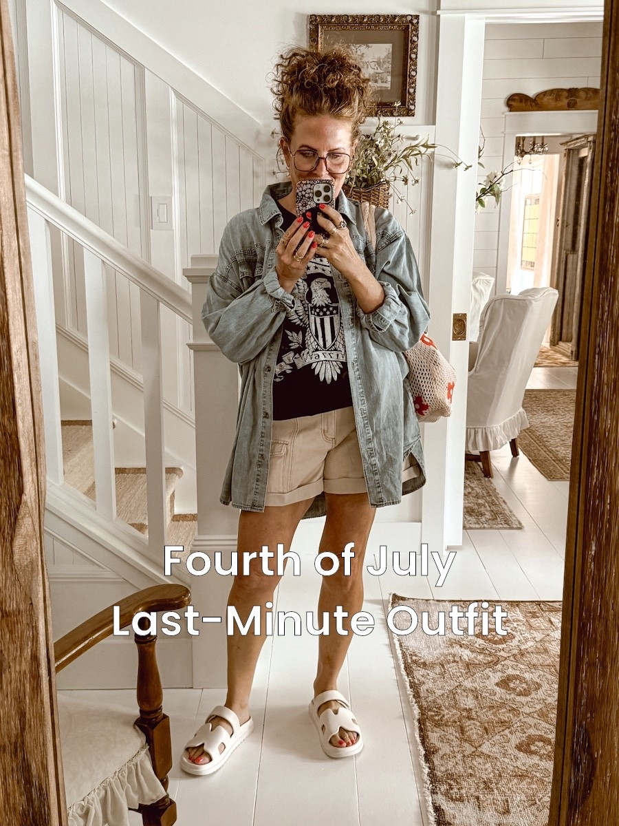 I just ordered this outfit for the Fourth of July from @Walmart this morning and it is already here! Everything runs true to size and adds a festive touch for the holiday weekend without being too bold. 

#LTKSeasonal #LTKMidsize #LTKParties