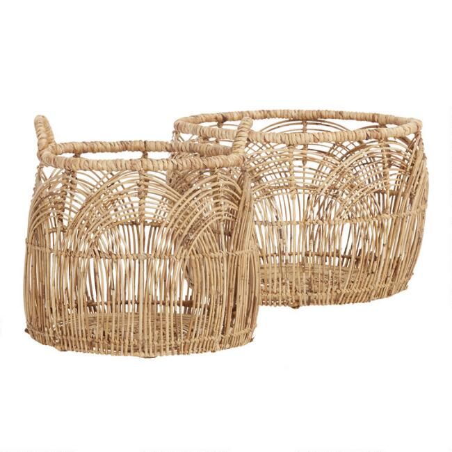 Natural Rattan Eve Basket Collection | World Market