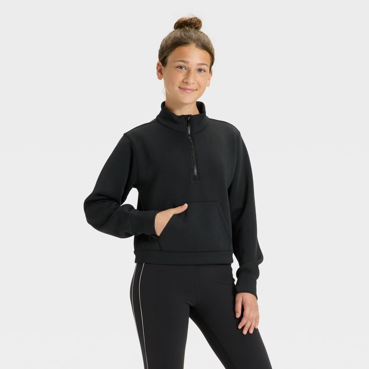 Girls' Airy Sleek 1/2 Zip Sweatshirt - All In Motion™ | Target