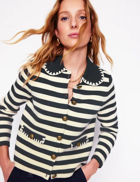 Holly Collared Knitted Jacket | Boden (US)