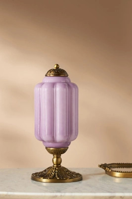 The Eloise Scallop Milk Glass Table Lamp | Anthropologie (US)