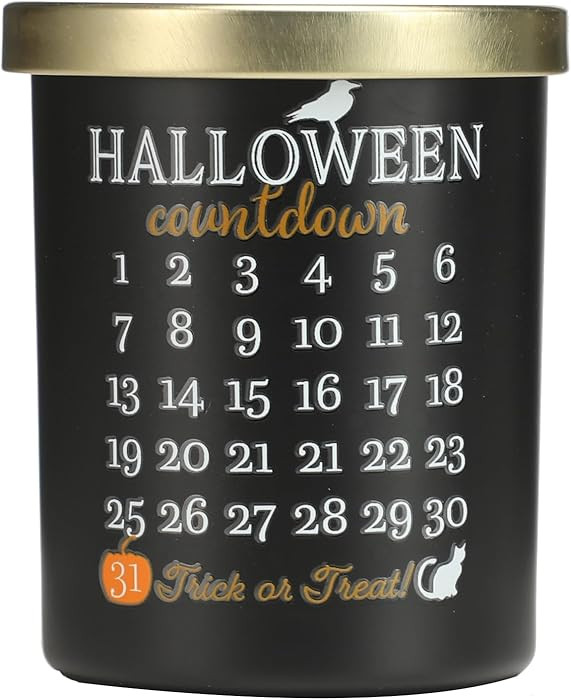 Halloween Countdown Candle – Pumpkin Scented Candle,Nature Soy Candles for Fall, Black Candles ... | Amazon (US)