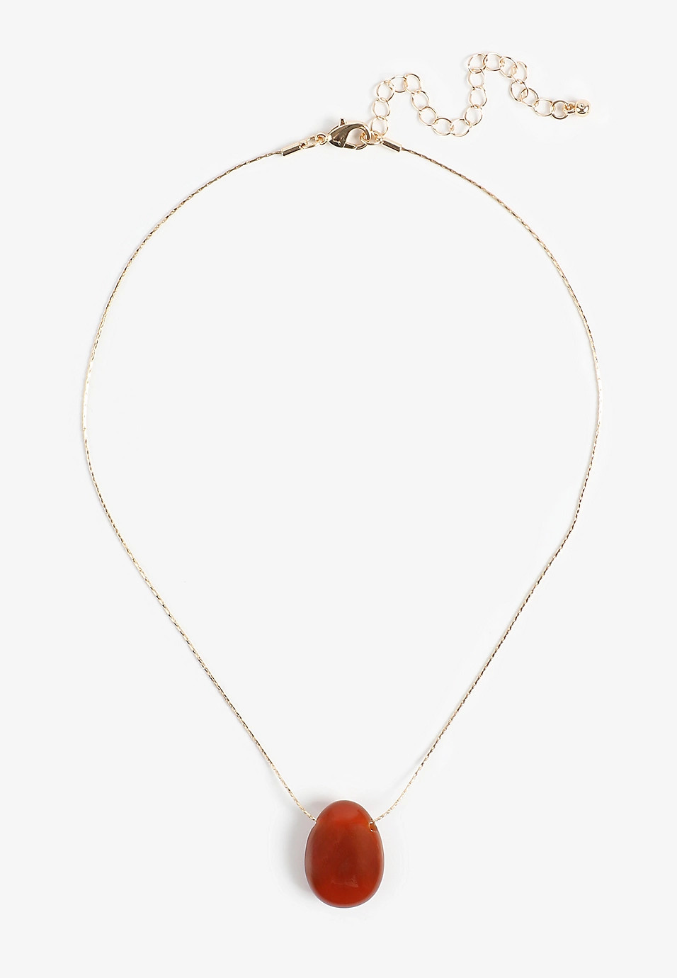 Oval Stone Pendant Necklace | Maurices