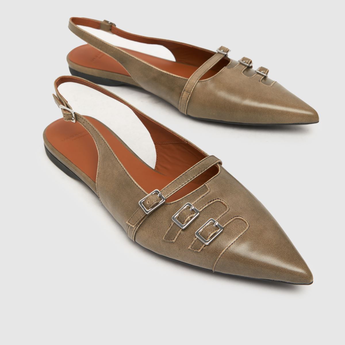 Womens Light Grey Vagabond Shoemakers Hermine Flat Shoes | schuh | Schuh