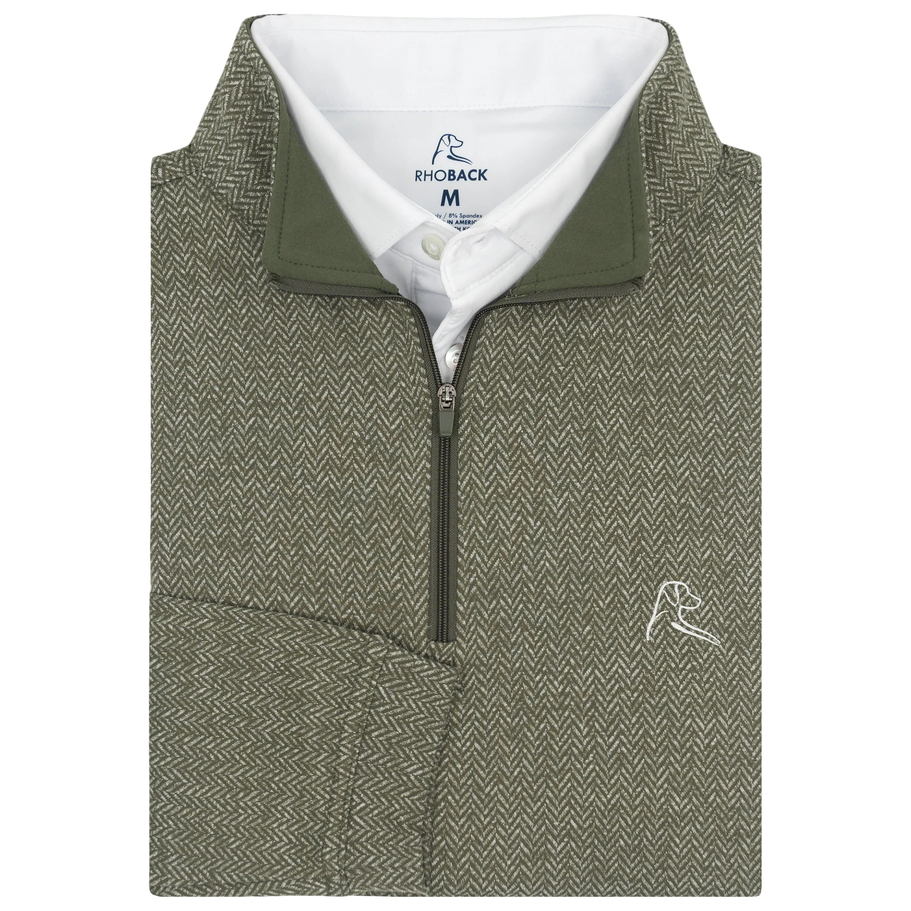 Herringbone Jacquard Performance Q-Zip | RHOBACK