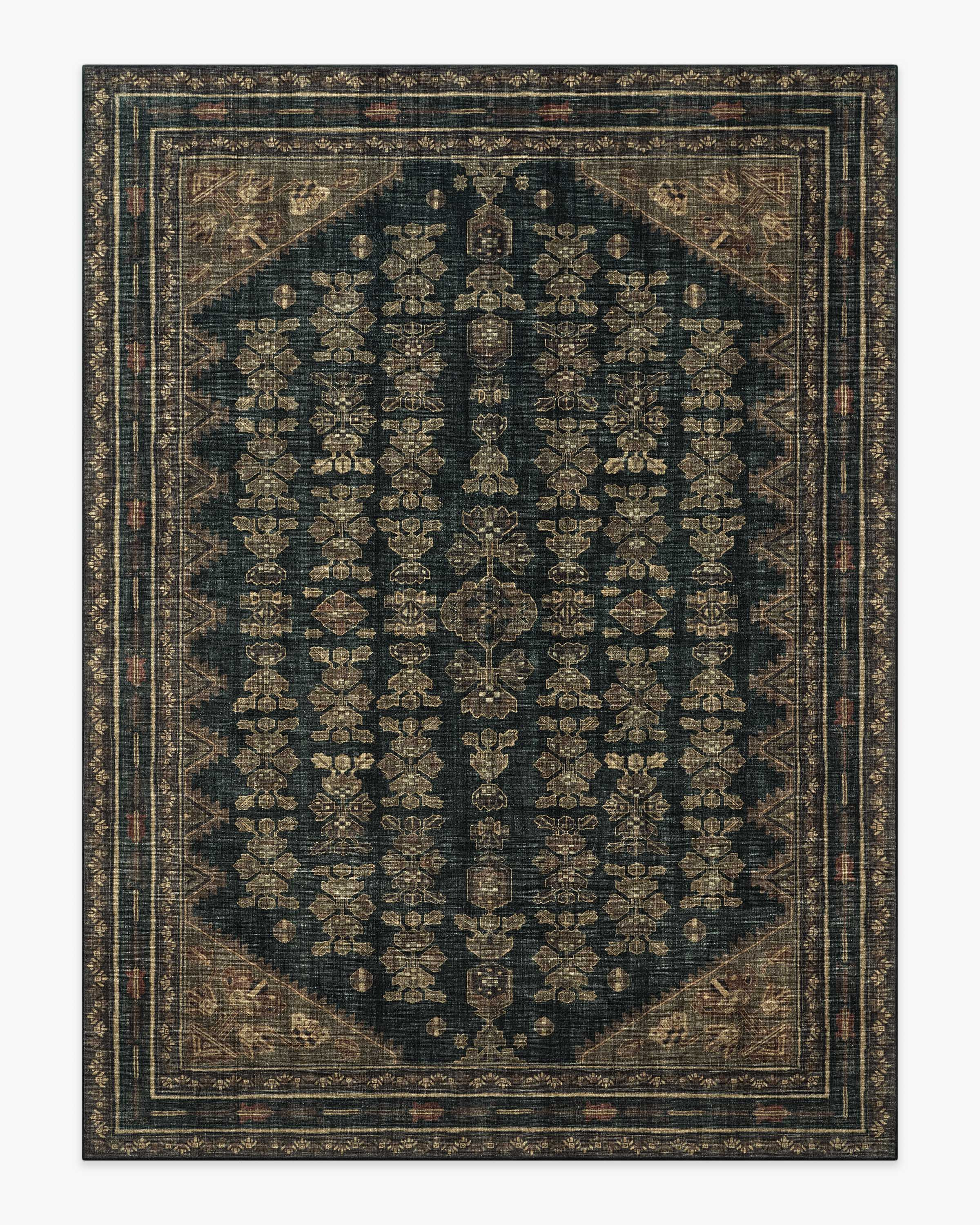 Pradera Soft Black & Brown Rug | Ruggable