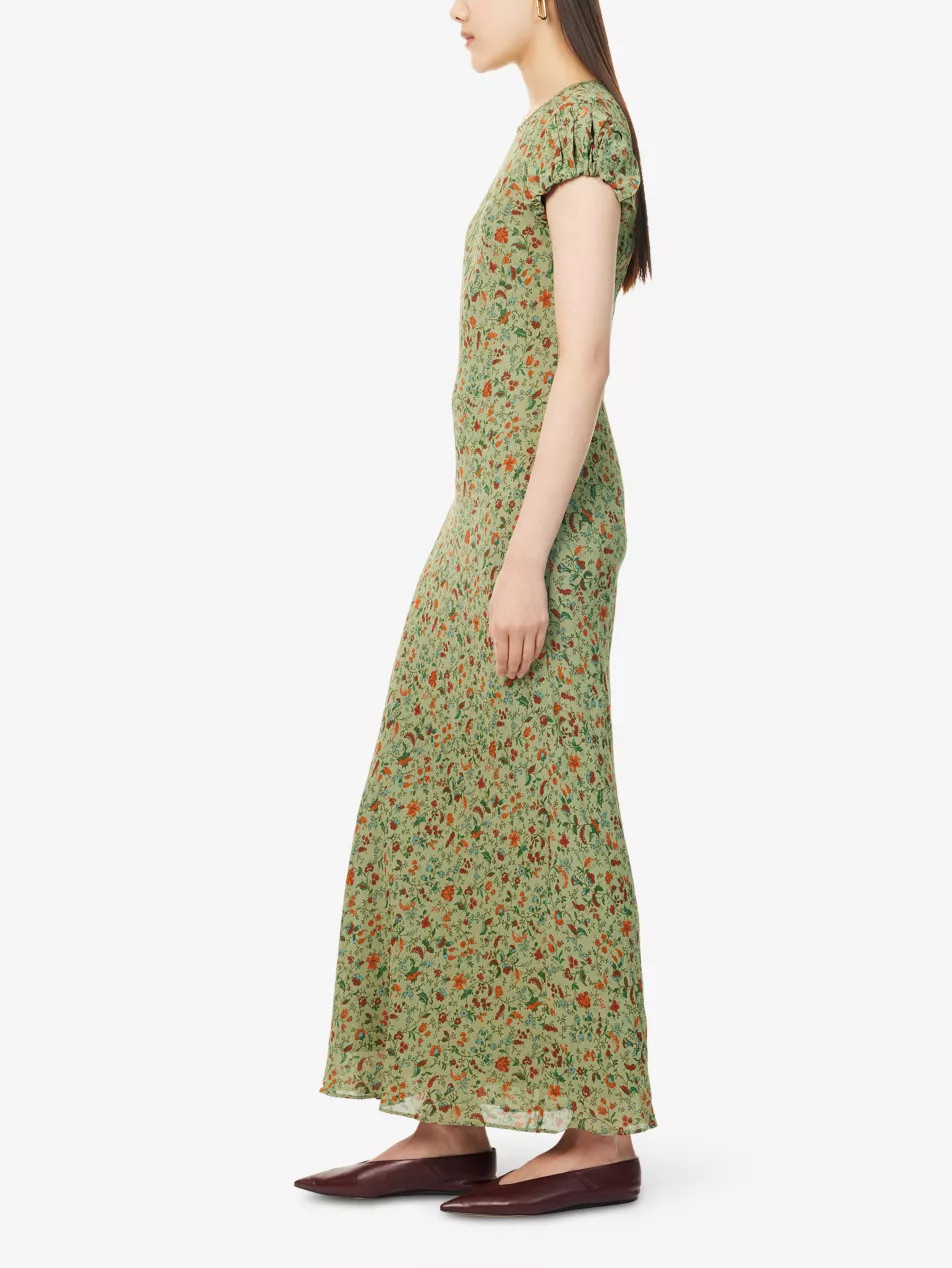 Leana floral crepe midi dress | Selfridges