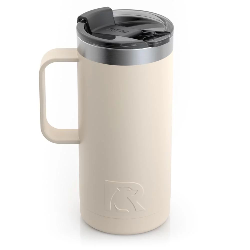 RTIC 16 oz Coffee Travel Mug with Lid and Handle, Stainless Steel Vacuum-Insulated Mugs, Leak, Sp... | Walmart (US)