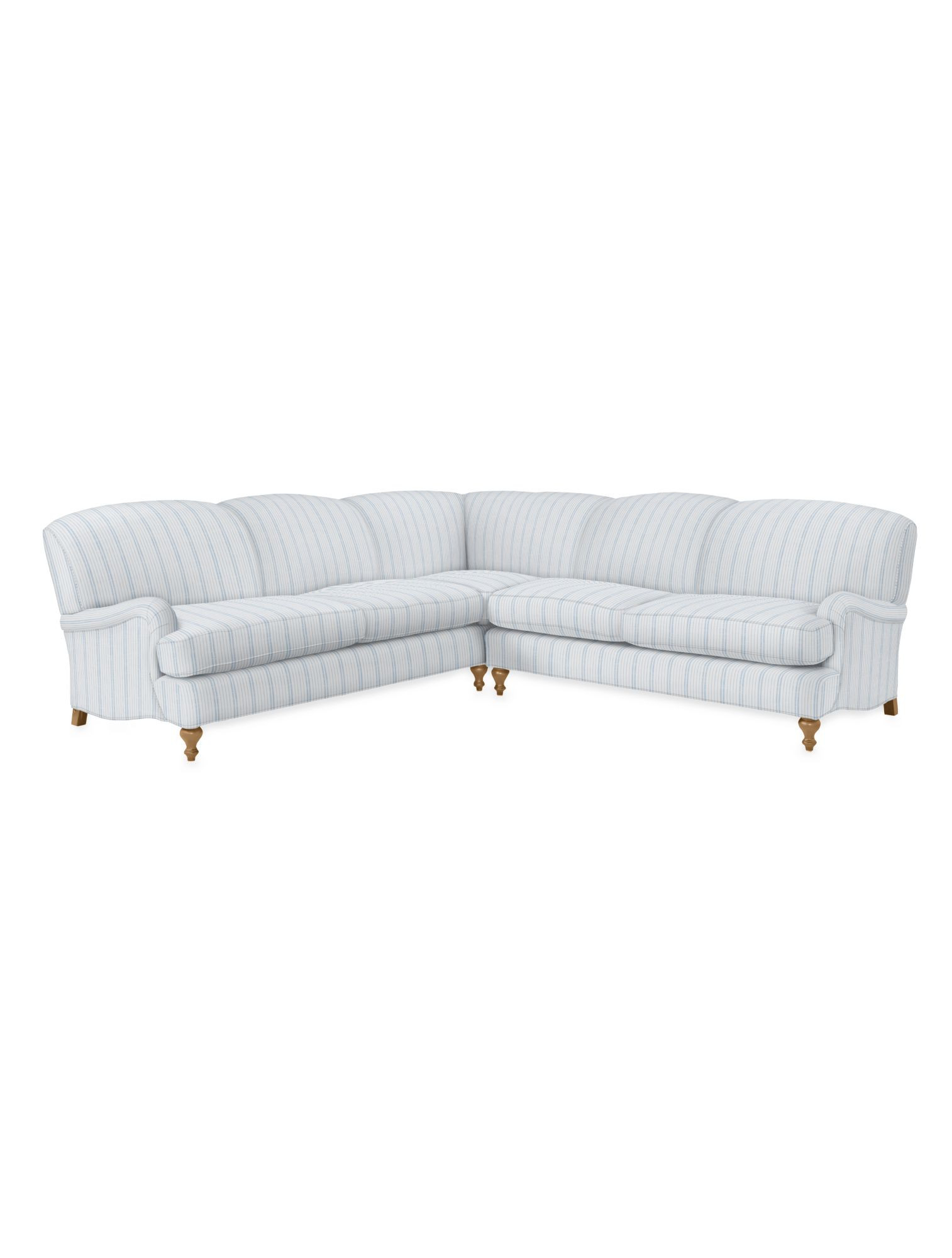 Miramar English Roll Arm Sectional | Serena and Lily