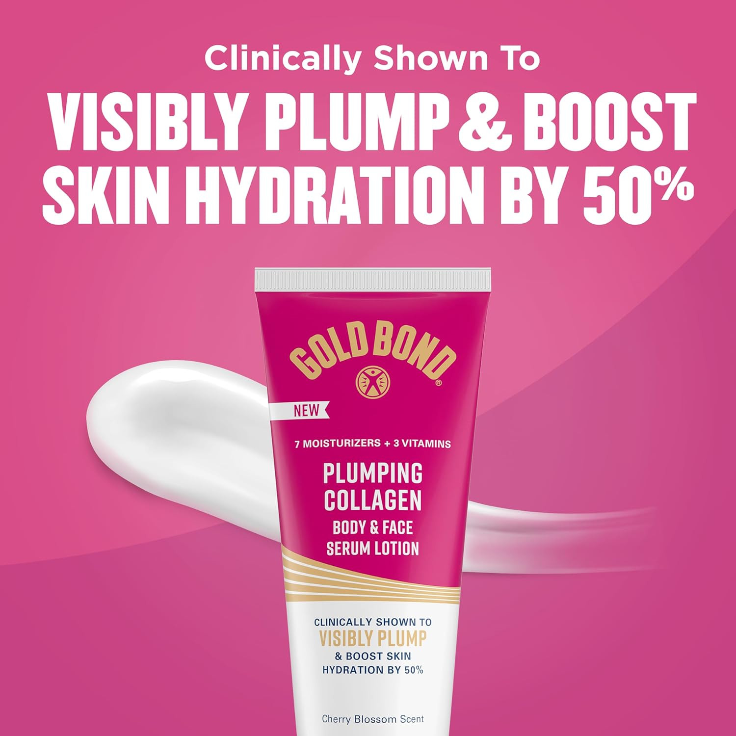 Gold Bond Plumping Collagen Body and Face Serum Lotion, Lightweight Hydrating Moisturizer with Co... | Amazon (US)