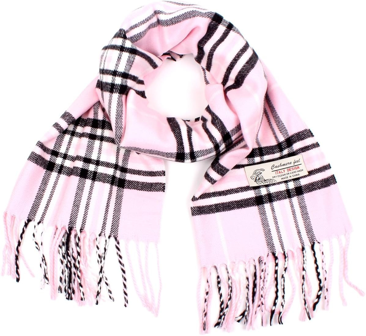 TZ Promise Plaid Cashmere Feel Classic Soft Luxurious Winter Scarf For Men Women | Amazon (US)