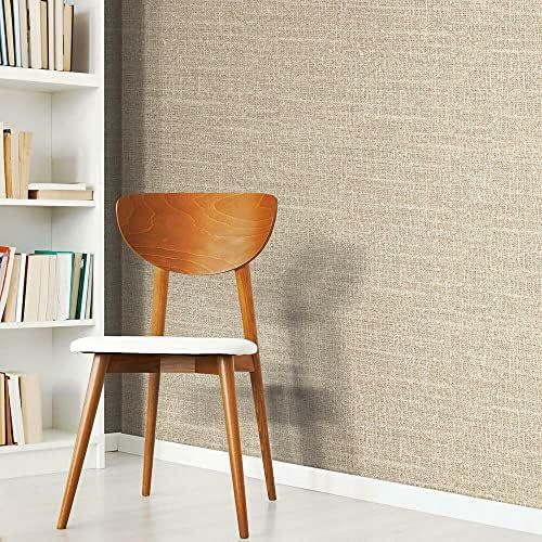 RoomMates RMK11330WP Brown Tweed Peel and Stick Wallpaper - - Amazon.com | Amazon (US)