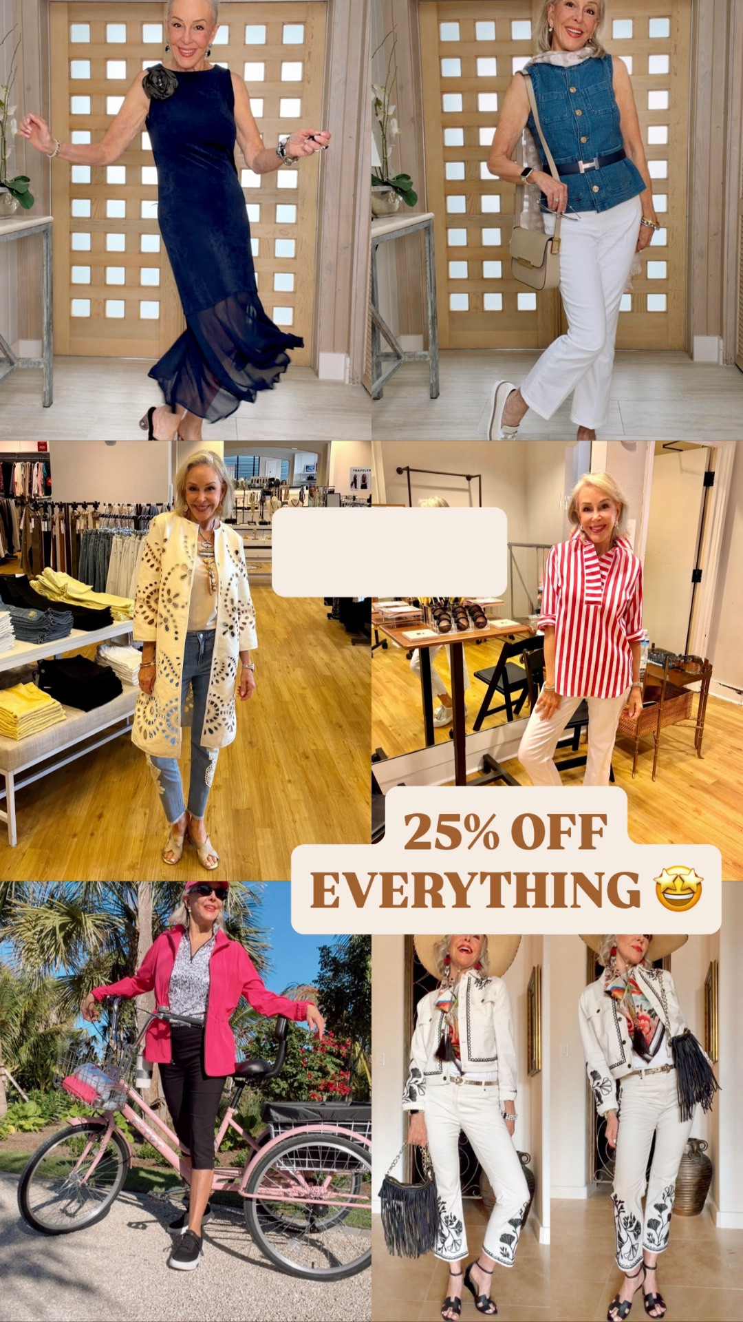 25% off EVERYTHING RIGHT NOW. So many cute items to score. Everyday, dressy and casual. 
Girlfriend jeans, no-iron shirts, Zenergy athleisure, dresses, beast fashion jewelry, seasonal handbags, cardigans, skirts, cute tops, jackets, pants and so much more 

#LTKOver40 #LTKSaleAlert #LTKWorkwear