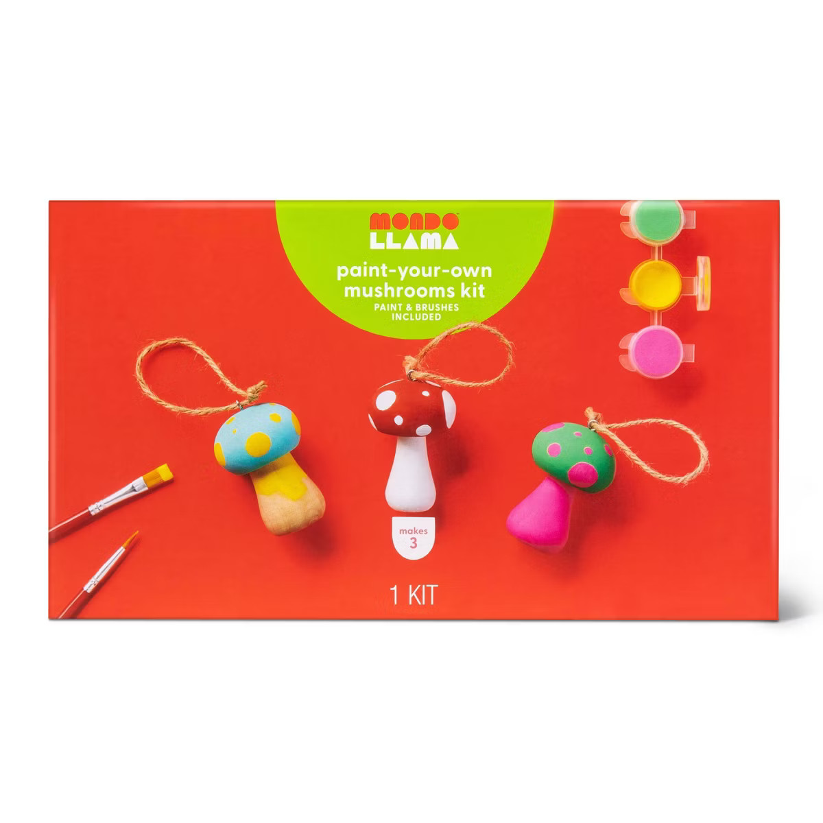 Paint-Your-Own Wood Mushrooms Kit - Mondo Llama™ | Target