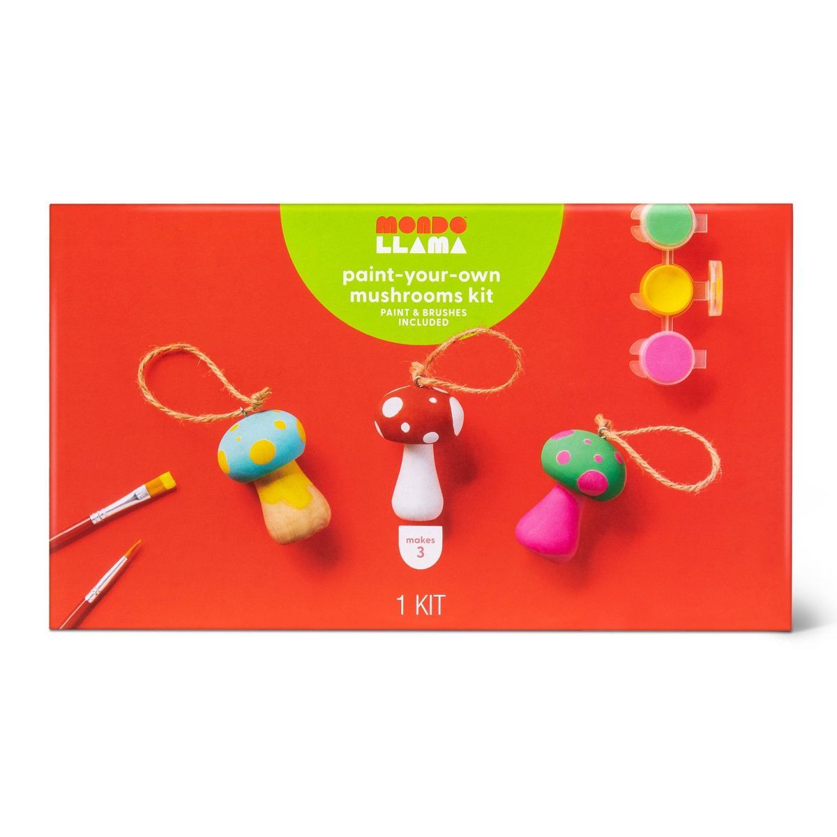 Paint-Your-Own Wood Mushrooms Kit - Mondo Llama™ | Target