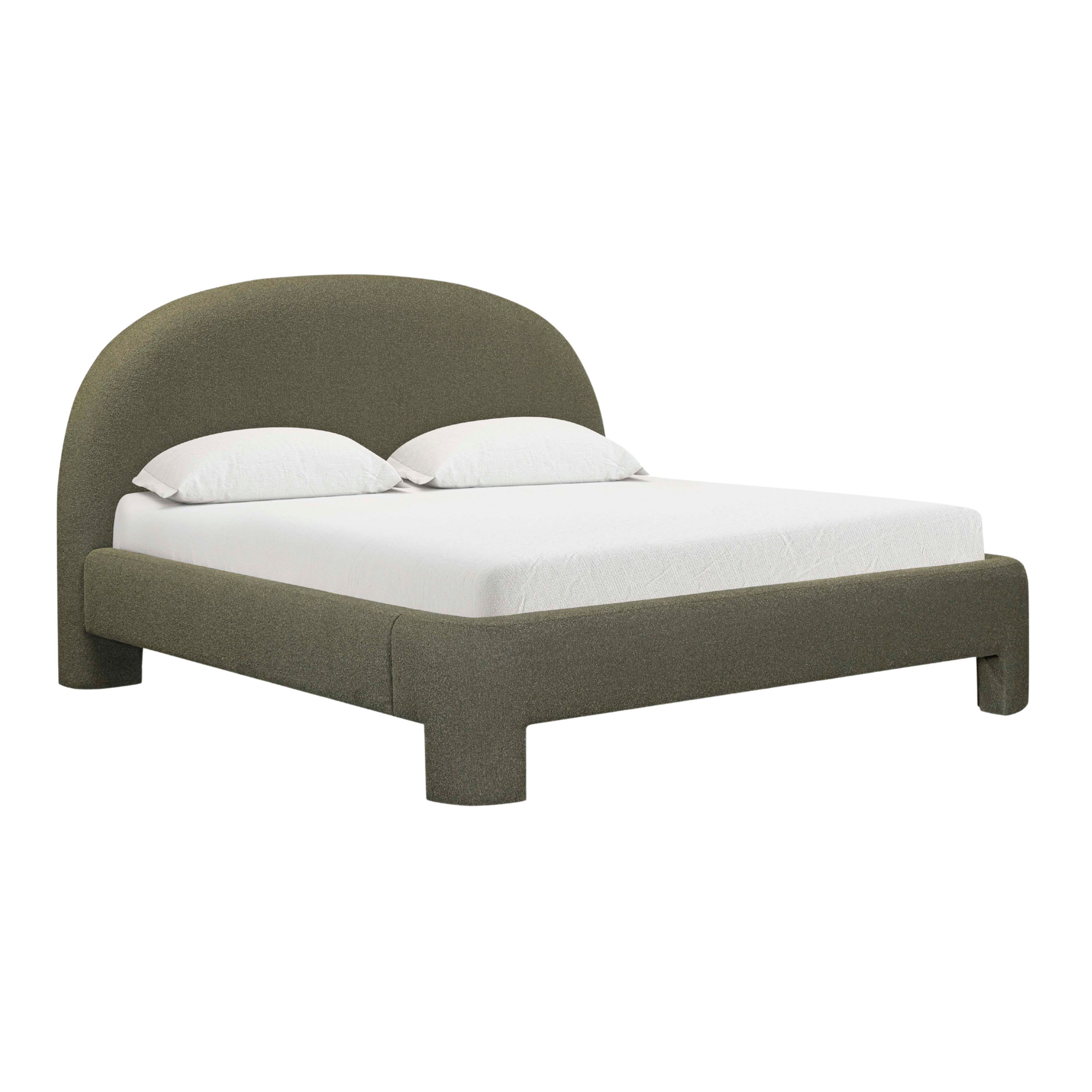 Elenor Boucle Arched Upholstered Bed | World Market